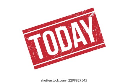 Today Rubber Stamp Seal Vector