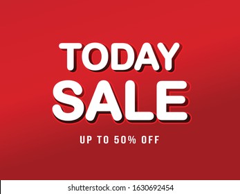 Today Sale Banner Vector Template Design Stock Vector (Royalty Free ...