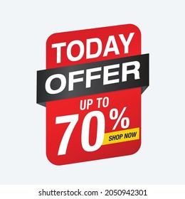 Today Sale banner vector template design