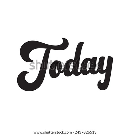 today text on white background.