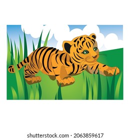 Today the tiger went hunting.
