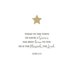 Today In The Town Of David A Savior Has Been Born To You, Luke 2:11, Happy Birthday Jesus, Jesus Was Born In A Manger, Christmas Card, Holy Night, Spiritual Biblical History, Vector Illustration