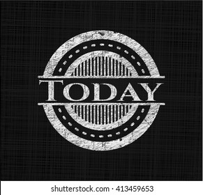 Today written on a blackboard