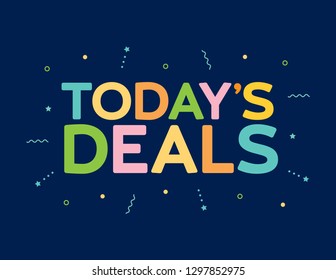 Todays Deal Shopping Sale Vector Text Stock Vector (Royalty Free ...