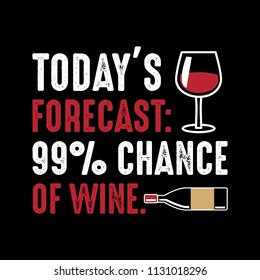 today's forecast: 99% chance of wine