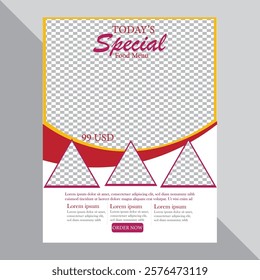 Today's  Special Food Menu Templates Flyer Design
