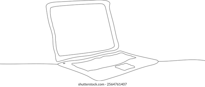 Toddle Laptop icon isolated. Notebook screen template. Display white background.