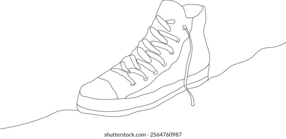 Toddle Running shoes line icon vector images