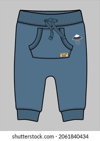 TODDLER AND BABY BOYS KANGAROO POCKET JOGGERS