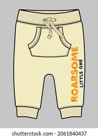 TODDLER AND BABY BOYS KANGAROO POCKET JOGGERS