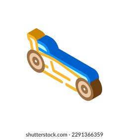 toddler bed frame kid bedroom isometric icon vector. toddler bed frame kid bedroom sign. isolated symbol illustration