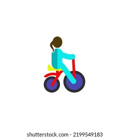 toddler bike icon vector design templates 