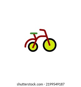 plantillas de diseño de vectores de iconos de bicicleta pequeña 