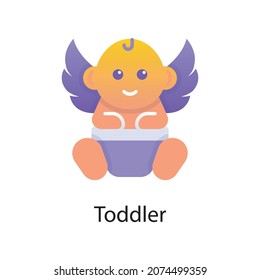 Toddler vector Gradient  Icon Design illustration. Activities Symbol on White background EPS 10 File