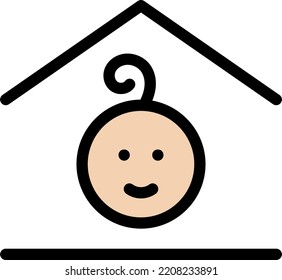 ilustración de toddler Vector en un fondo transparente.Símbolos de calidad premium.Iconos vectores de trazo para el diseño de conceptos y gráficos.