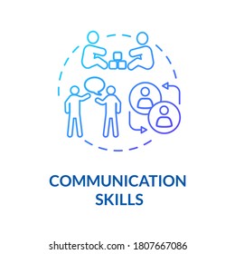 Toddlers communication skills concept icon. Early childhood education and relationships. Children socialization. idea thin line illustration. Vector isolated outline RGB color drawing