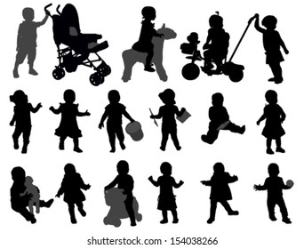 toddlers silhouettes collection