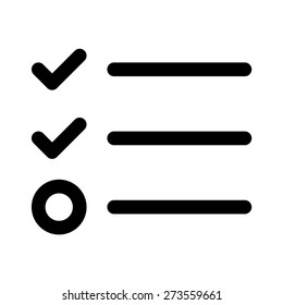 Todo checklist or clipboard checklist line art vector icon for apps and websites