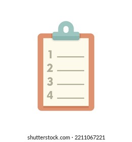 To-do list board icon. Flat illustration of To-do list board vector icon isolated on white background