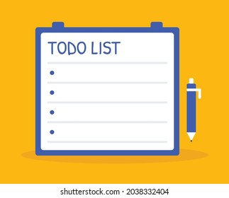 Todo List Board Vector Illustration