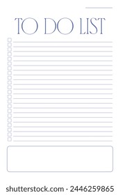 to-do list case sheet vector vertical blue