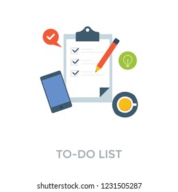 Todo list, checklist illustration
