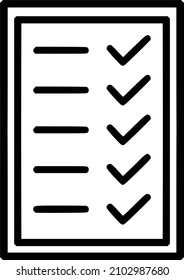 To-do list, checklist vector icon, UI, UX design icon