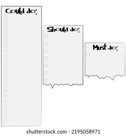 For the to-do list. Creative schedule. Scheduler. A note.