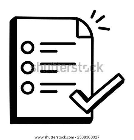 A todo list in doodle modern design