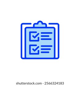 To-Do List Filled Line Icon. linear style sign for mobile concept and web design. Outline vector icon.