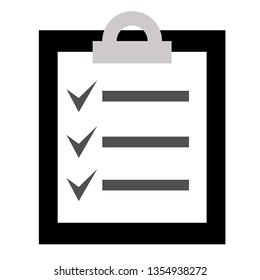 To-do list flat illustration on white