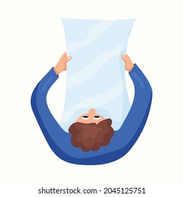 La lista de tareas pendientes está en manos de la persona. Ilustración del vector
