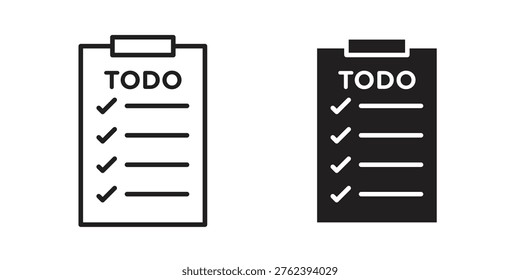 Todo list icon concepts pack. icon set vector illustrations eps10