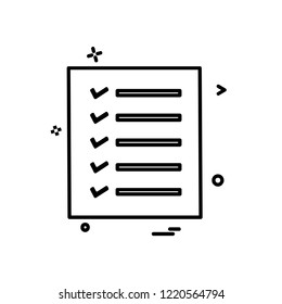 Todo list icon design vector