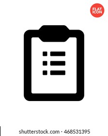 To-do list Icon Flat Style Isolated Vector Illustration