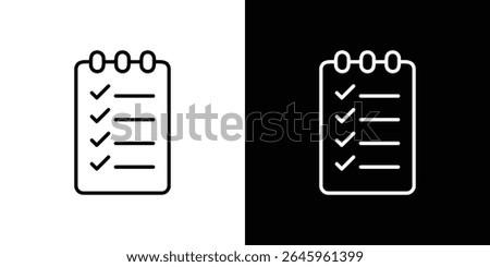 Todo list icon Flat style logo vector. perfect for UI designs
