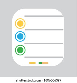 To-do list icon line symbol. Flat icon sign concept for your web site mobile app logo UI design.