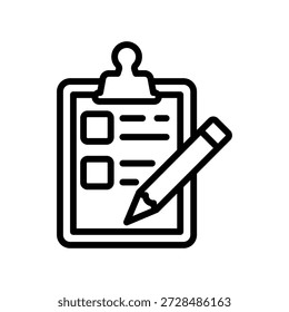 Todo list icon, Line Vector graphics