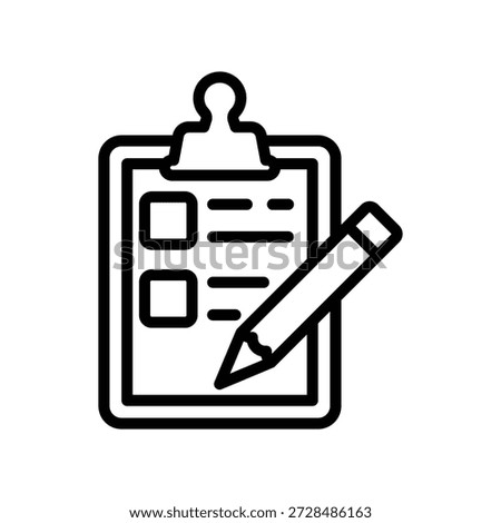 Todo list icon, Line Vector graphics