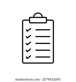 Todo list icon logo sign set vector outline