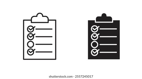 Todo list Icon set. vector illustration set