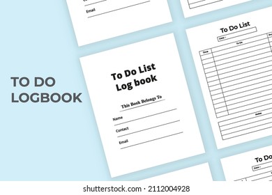 To-do list interior. To-do list notebook and Task tracker. interior work list log book. To do task journal. Daily work planner. Time management notebook. interior log book.