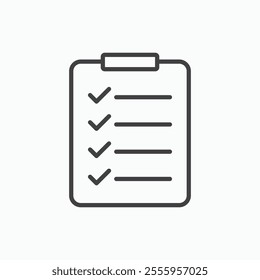 Todo list isolated icon. vector illustration.