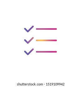 To-do list  - Line Vector Icon