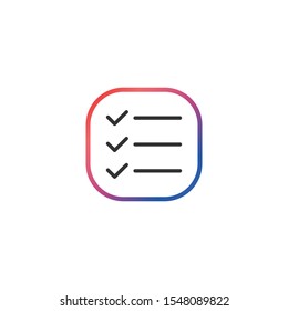 To-do list  - Line Vector Icon