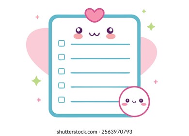 To-Do List Notepad Vector Illustration - Organized, Creative and Editable Design.