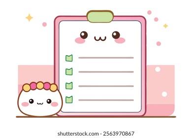 To-Do List Notepad Vector Illustration - Organized, Creative and Editable Design.