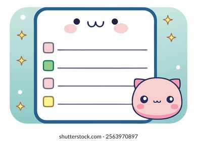 To-Do List Notepad Vector Illustration - Organized, Creative and Editable Design.