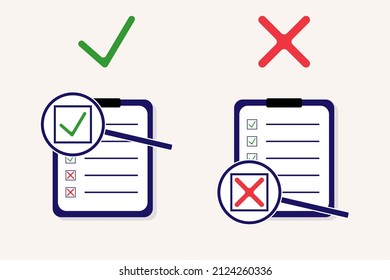 Aufgabenliste auf einer Tablette. Dinge sind erledigt und nicht getan. Pakete für Tag oder Liste überprüfen