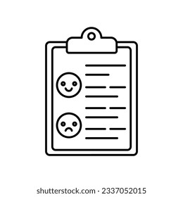 Todo list Outline Vector Icon that can easily edit or modify

